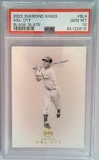 2022 Panini Diamond Kings Blank Slate Mel Ott #BL-4 card