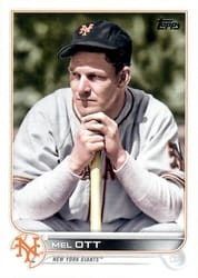 2022 Topps Update Base Set Mel Ott #US144 card