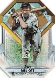 2022 Topps Update Diamond Greats Die-Cuts Mel Ott #DGDC-65 card