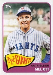 2023 Topps Archives Base Set Mel Ott #155 card
