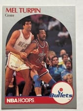 1990-91 Hoops Base Set Mel Turpin #302 card