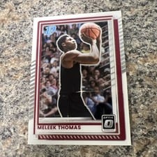 2025 Panini Donruss Meleek Thomas Optic #71 card