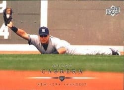 2008 Upper Deck Base Set Melky Cabrera #300 card