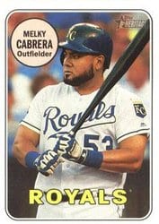 2018 Topps Heritage Base Set Melky Cabrera #370 card