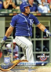 2018 Topps Opening Day Base Set Melky Cabrera #155 card