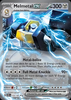 2023 Obsidian Flames Melmetal ex #153 card