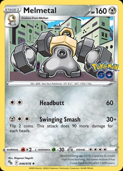 Pokémon GO Melmetal #46 card