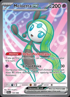 Black Bolt Meloetta ex #159 card