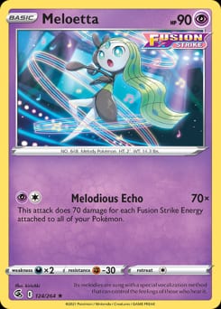 Fusion Strike Meloetta #124 card
