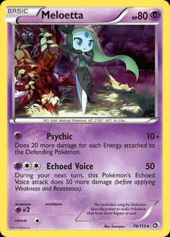 Legendary Treasures Meloetta #78 card
