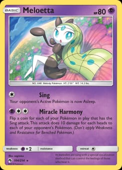 Lost Thunder Meloetta #104 card