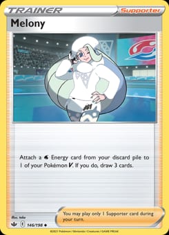 Chilling Reign Melony #146 card