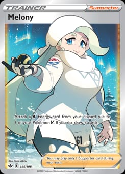 Chilling Reign Melony #195 card