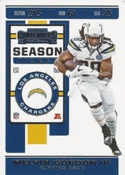 2019 Panini Contenders Base Set Melvin Gordon III #100 card