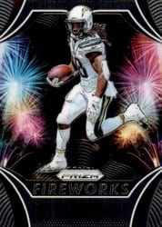 2019 Panini Prizm Fireworks Melvin Gordon III #21 card