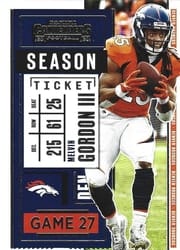 2020 Panini Contenders Base Set Melvin Gordon III #70 card