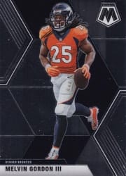 2020 Panini Mosaic Base Set Melvin Gordon III #110 card