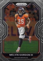 2020 Panini Prizm Base Set Melvin Gordon III #115 card