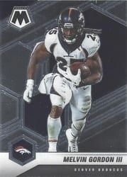 2021 Panini Mosaic Base Set Melvin Gordon III #69 card
