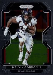 2021 Panini Prizm Base Set Melvin Gordon III #202 card