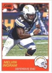 2019 Score Base Set Melvin Ingram #30 card