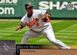2009 Upper Deck Base Set Melvin Mora #38 card