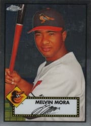 2021 Topps Chrome Platinum Anniversary Base Set Melvin Mora #99 card