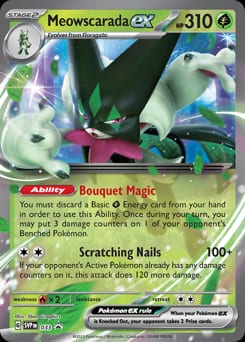 Scarlet & Violet Black Star Promos Meowscarada ex #33 card