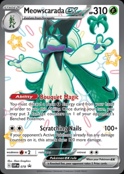 2023 Scarlet & Violet Black Star Promos Meowscarada ex #78 card