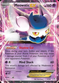 Generations Meowstic-EX #37 card