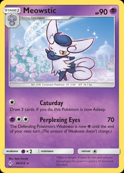 Unbroken Bonds Meowstic #80 card