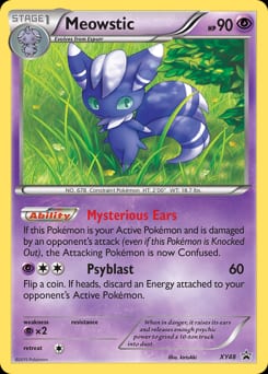 XY Black Star Promos Meowstic #XY48 card
