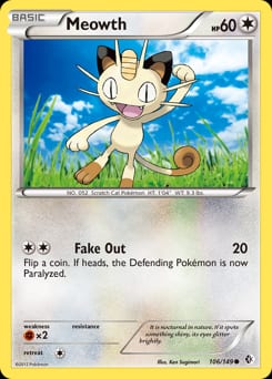 Boundaries Crossed Meowth #106 card