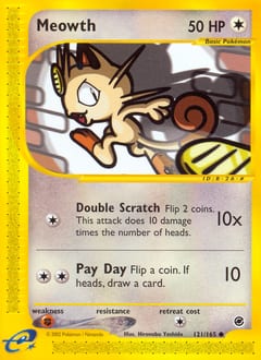 2002 Expedition Base Set Meowth #121
