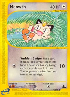 2003 Skyridge Meowth #78 card