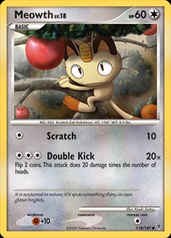Supreme Victors Meowth #114 card