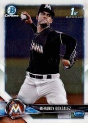 2018 Bowman Chrome Prospects Merandy Gonzalez #BCP70 card