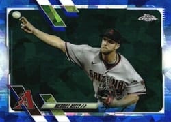 2021 Topps Chrome Update Sapphire Edition Base Set Merrill Kelly #US270 card
