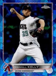 2022 Topps Chrome Sapphire Edition Base Set Merrill Kelly #74 card
