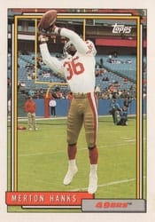 1992 Topps Base Set Merton Hanks #652 card