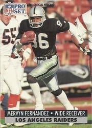 1991 Pro Set Base Set Mervyn Fernandez #544 card