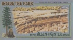 2022 Topps Allen & Ginter Chrome Inside the Park Minis Mesa Verde National Park #ITP-25 card