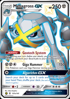 Guardians Rising Metagross-GX #157a card