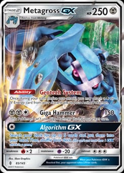 Guardians Rising Metagross-GX #85 card