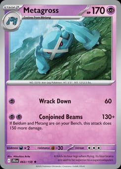 2025 Journey Together Metagross #63 card