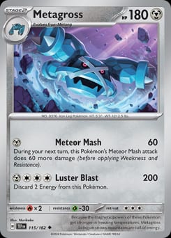 Temporal Forces Metagross #115 card