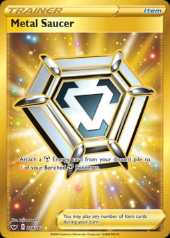 2020 Sword & Shield Metal Saucer #214 card
