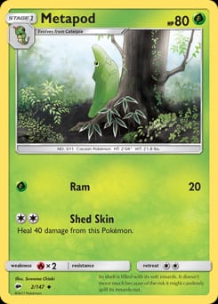 Burning Shadows Metapod #2 card