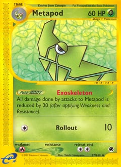 Expedition Base Set Metapod #87 card