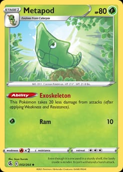 Fusion Strike Metapod #2 card